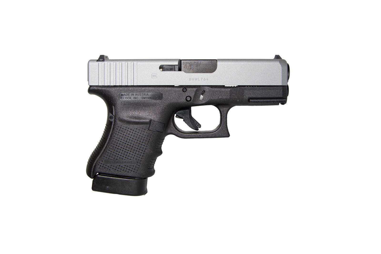 GLOCK 30 G30 GEN 4 HGA 45 AUTO 3.8 IN BBL FS 5LB 3 10RD MAGS CERAKOTE SILVER TITANIUM SLIDE - Glock