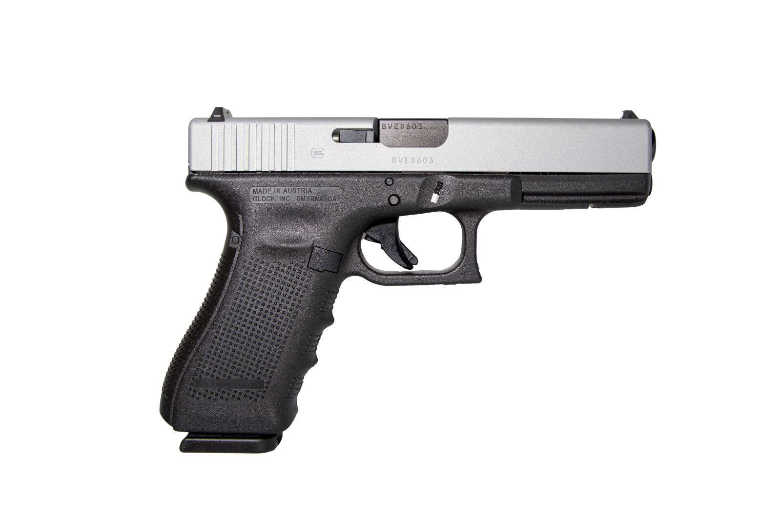 GLOCK 31 G31 GEN 4 HGA 357 SIG 4.49 IN BBL FS 5LB 3 15RD MAGS CERAKOTE SILVER TITANIUM SLIDE - Glock