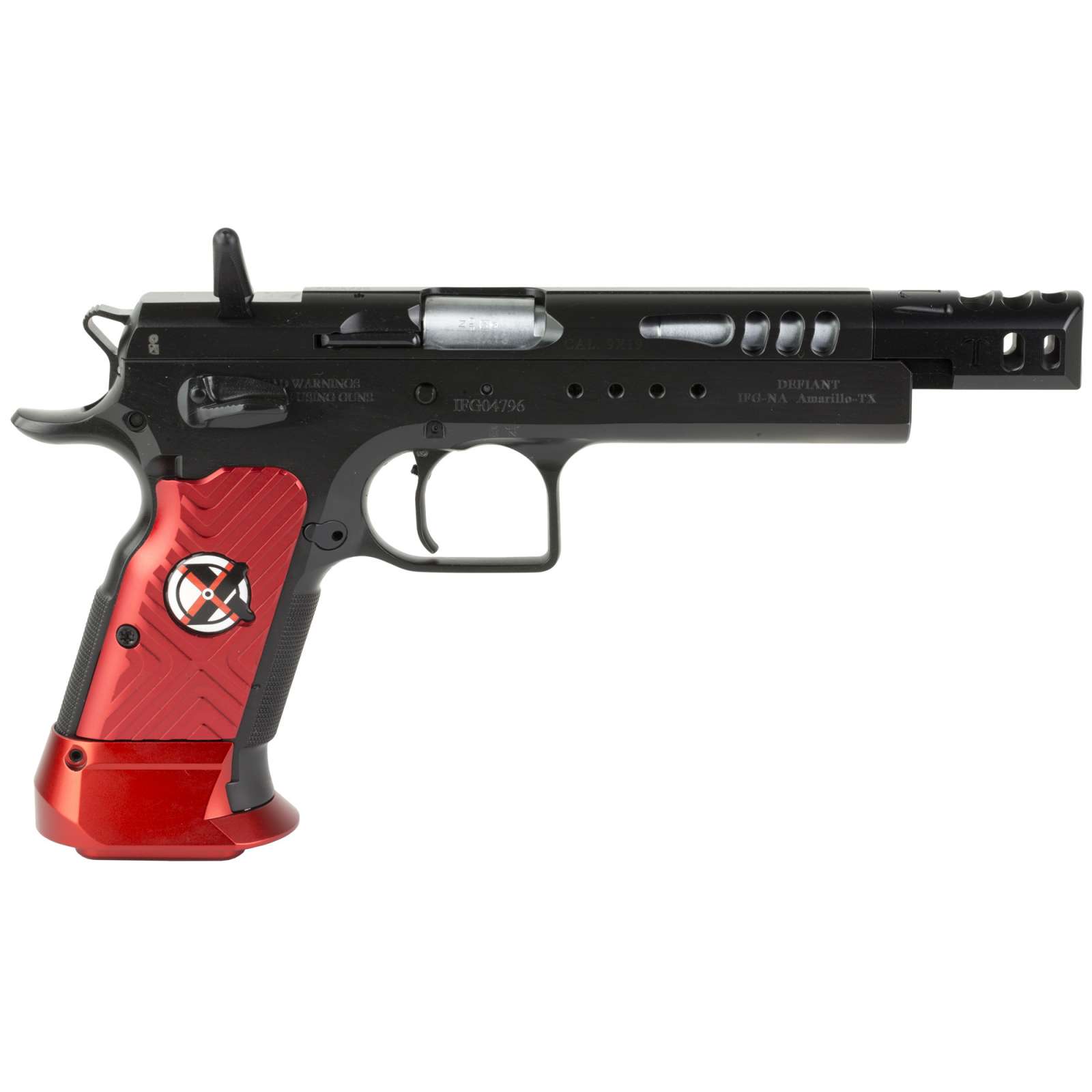 Tanfoglio Domina Xtreme IFG 9MM 5.2" 19+1 Red Grips TF-DOMX-9-img-1