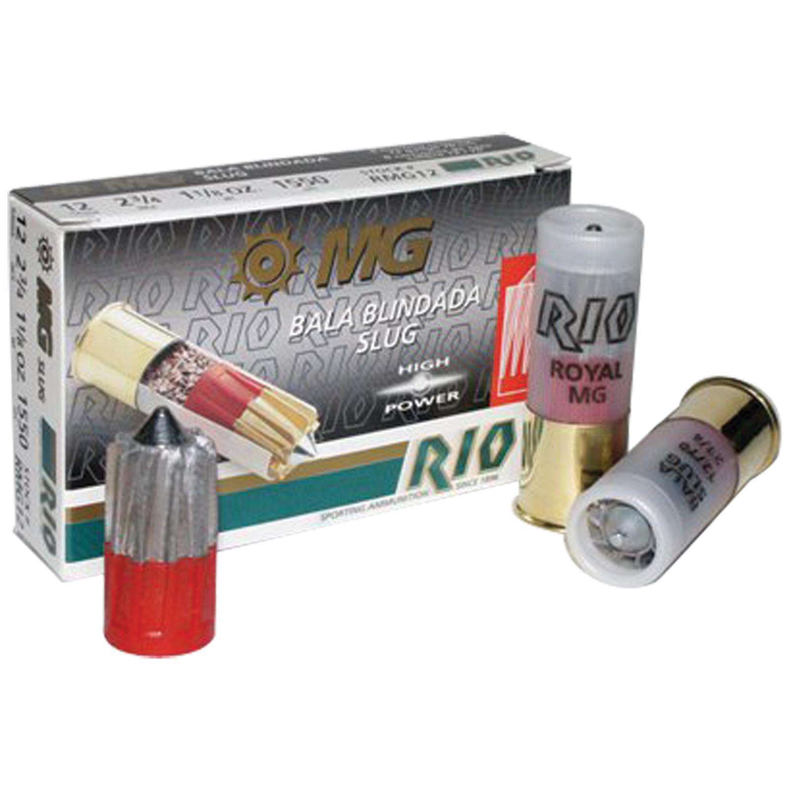 RIO 12GA 2-3/4" 1-1/8OZ ARMOURED SLUG 1550 FPS 5RD - Rio Ammunition