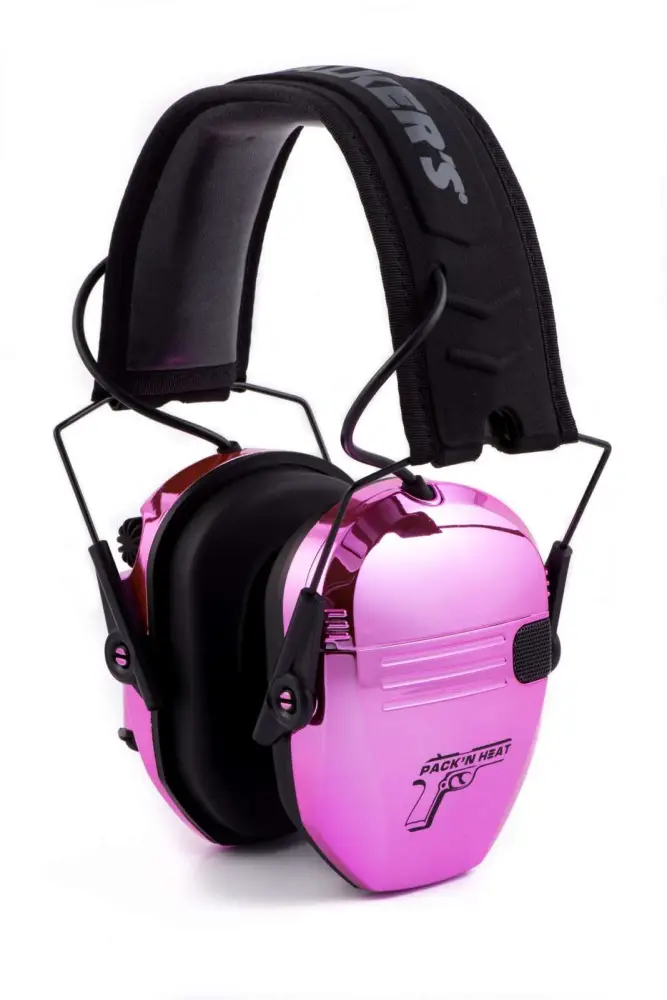 PACKNHEAT CHROME PLATED ELECTRONIC EAR/EYE PROTECTION PINK - Pack'n Heat