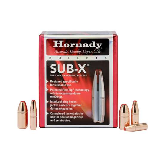 HORN BLT 35CAL 250GR SUB-X .357 100/15 : Reloading bullets | GunZoneDeals