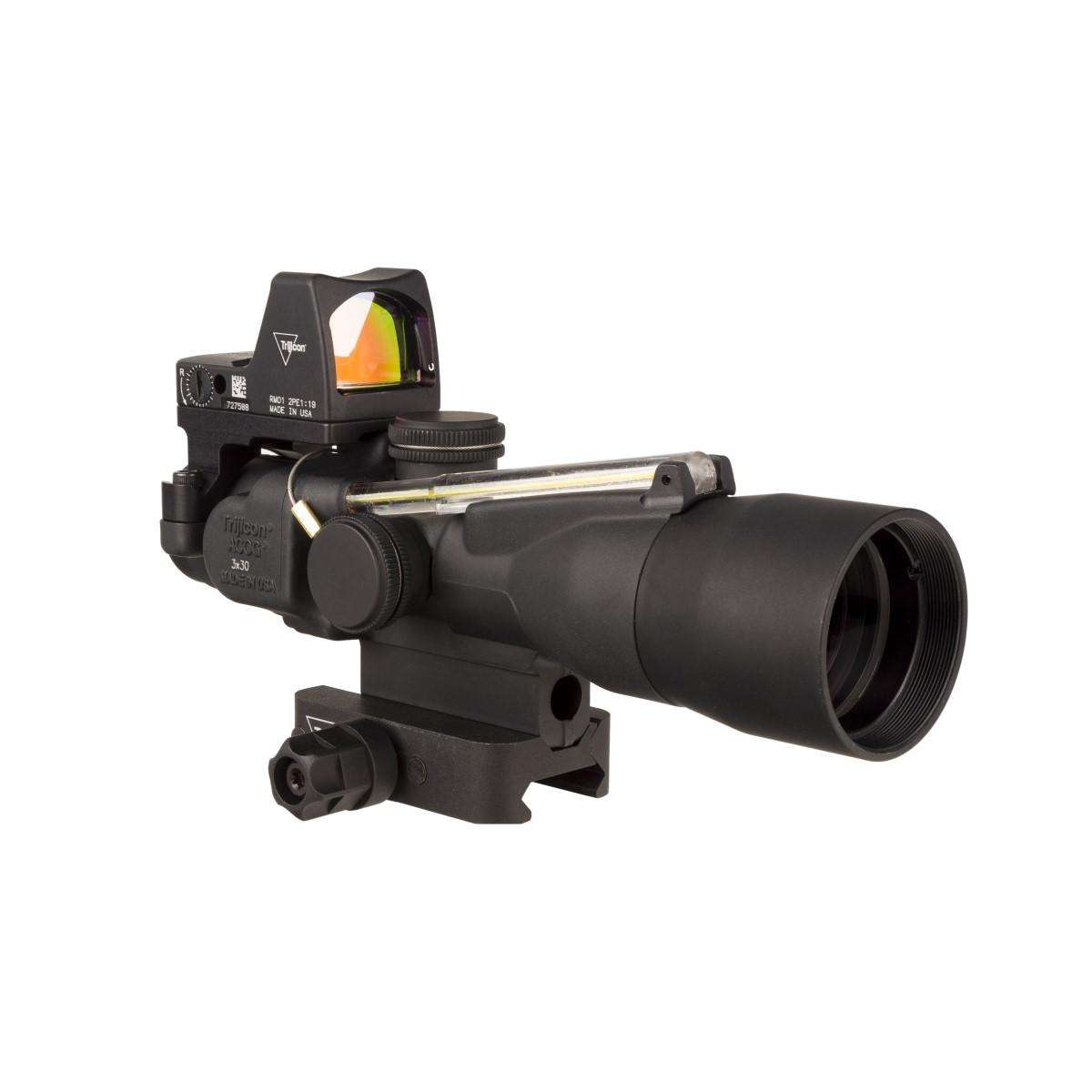 CMPCT ACOG 3X30 SCOPE AMBR HORSESHOE DOT - Trijicon