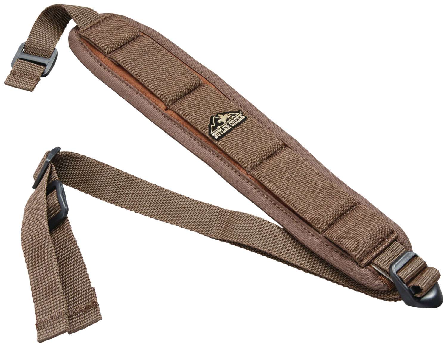 Butler Creek 180015 Comfort Stretch Sling 2.50" W x 44" L Adjustable Brown Neoprene for Rifle