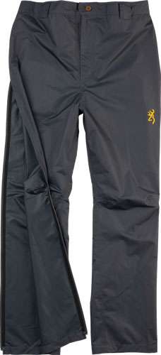 BG KANAWHA RAIN PANT LARGE CARBON GRAY W/LEG TO WAIST ZPR - Browning