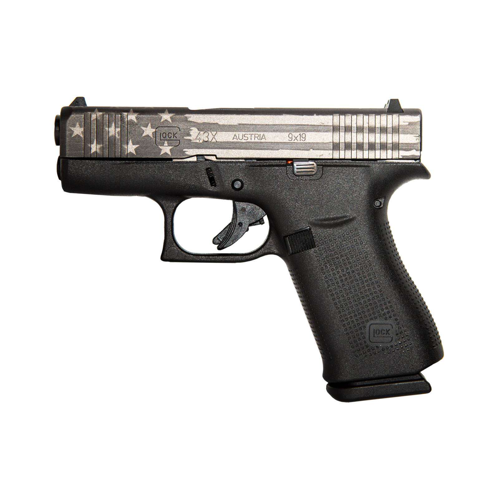 GLOCK 43X G43X HGA 9MM 3.26 IN BBL FS 5LB 2 10RD MAGS CERAKOTE ELITE ...