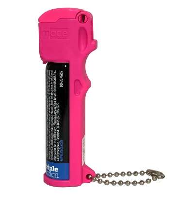 MACE PERSONAL PEPPER SPRAY NEON PINK TRIPLE ACTION - Mace