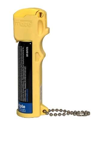 MACE PERSONAL PEPPER SPRAY NEON YELLOW TRIPLE ACTION - Mace