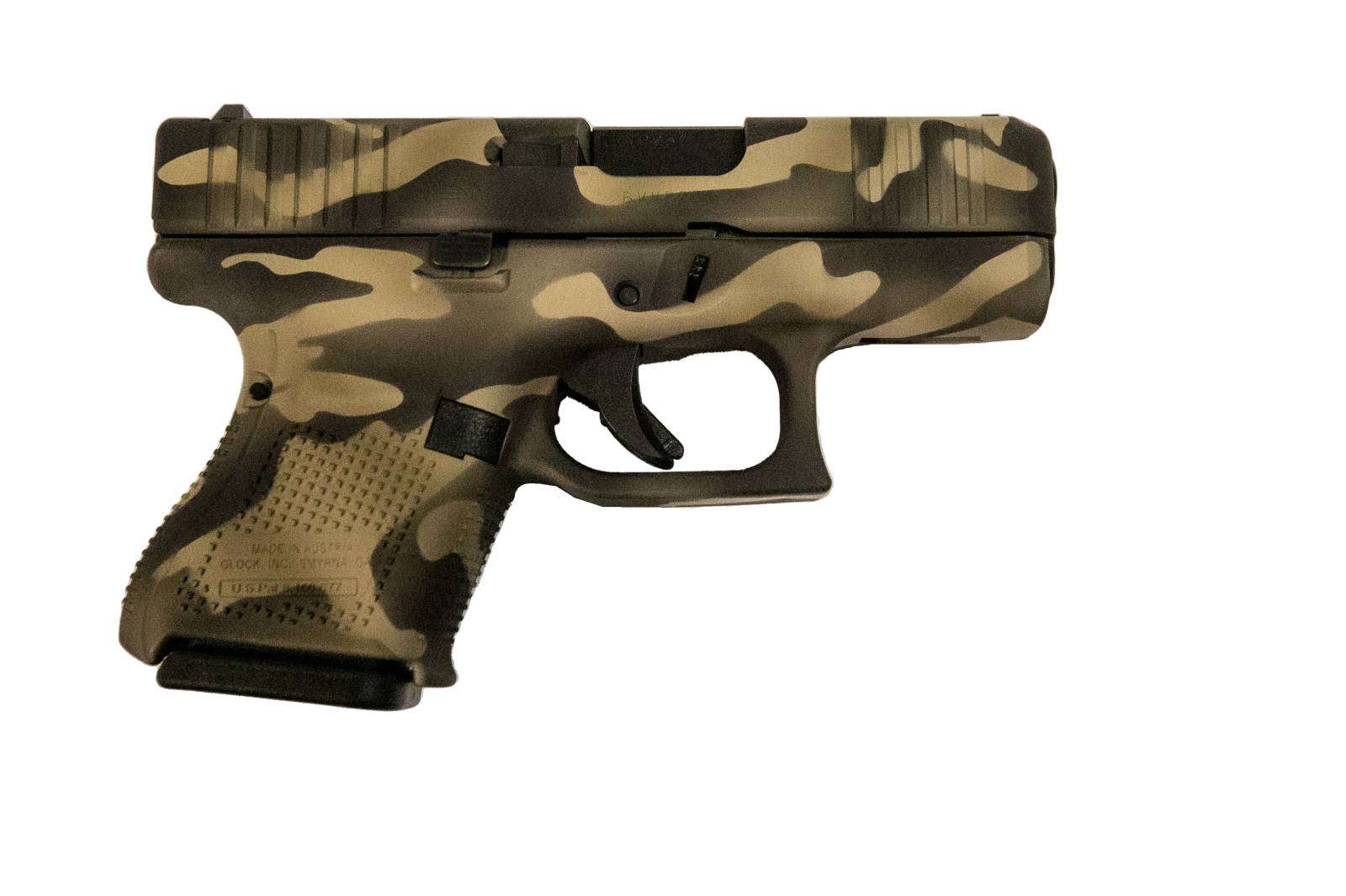 GLOCK 27 G27 GEN 5 HGA 40 S&W 3.43 IN BBL FS 5.5LB 3 9RD CERAKOTE SANDSTORM CAMO SLIDE AND FRAME - Glock