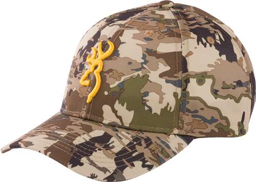 BROWNING RIMFIRE CAP BUCKMARK LOGO AURIC CAMO VELCRO - Browning