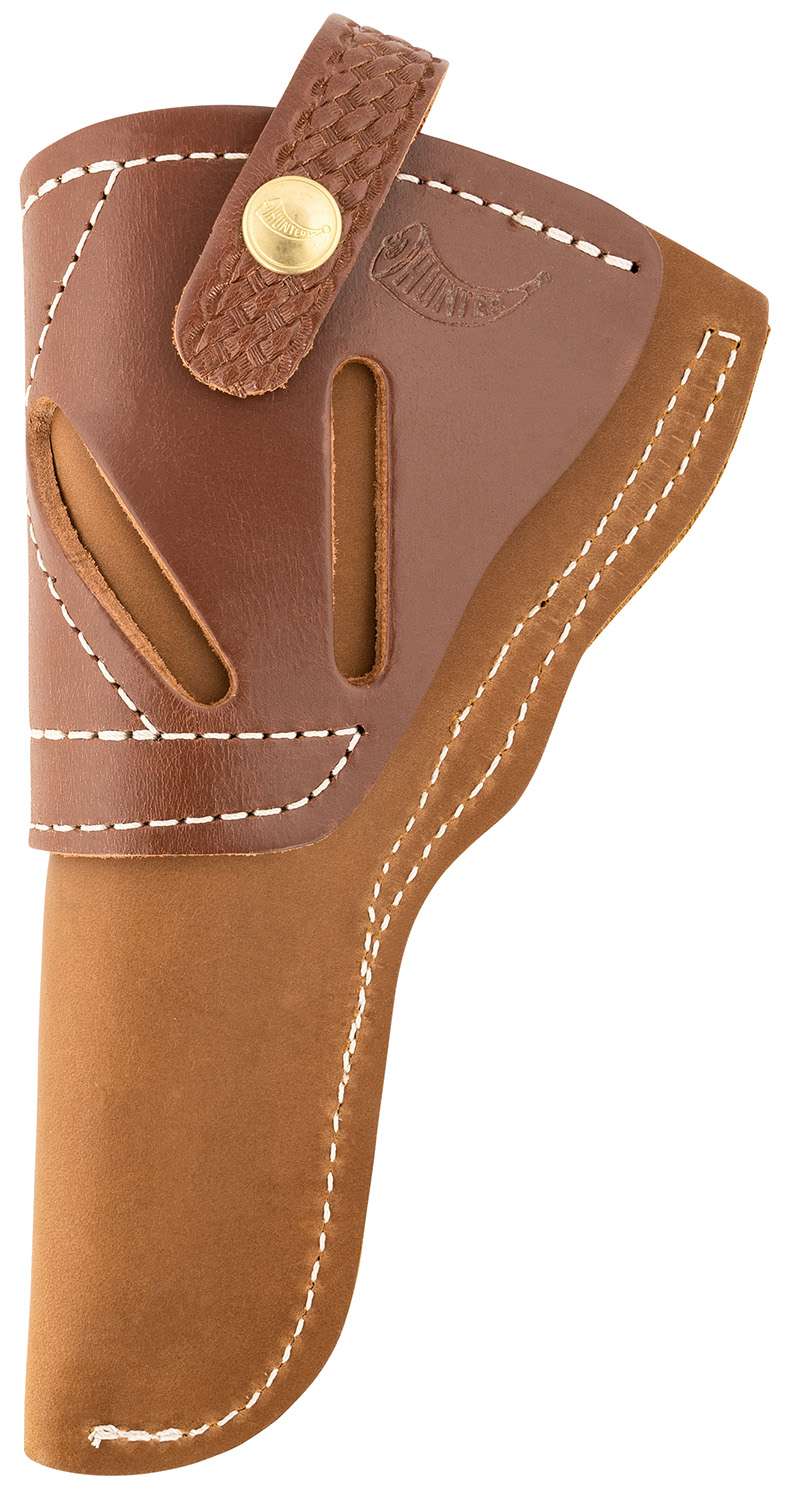 Hunter Company 2600-4 Range Ride OWB Size 4 Chestnut Tan Leather Belt Slide Fits SA Revolver 4.50-5" Barrel Ambidextrous - Hunter Company