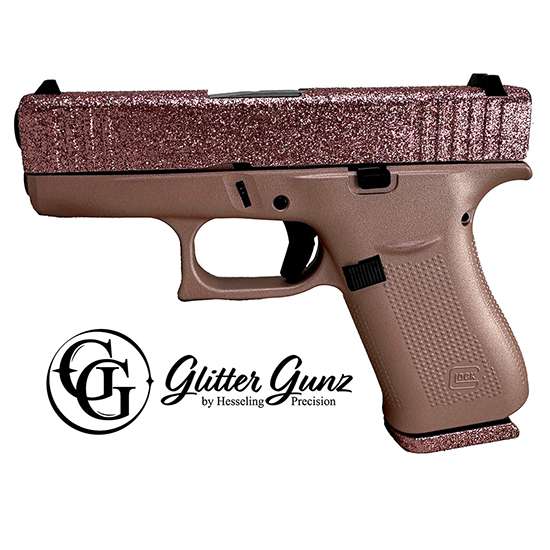 GLITTER GLOCK - Rose Gold Glock 43x Pistol for sale