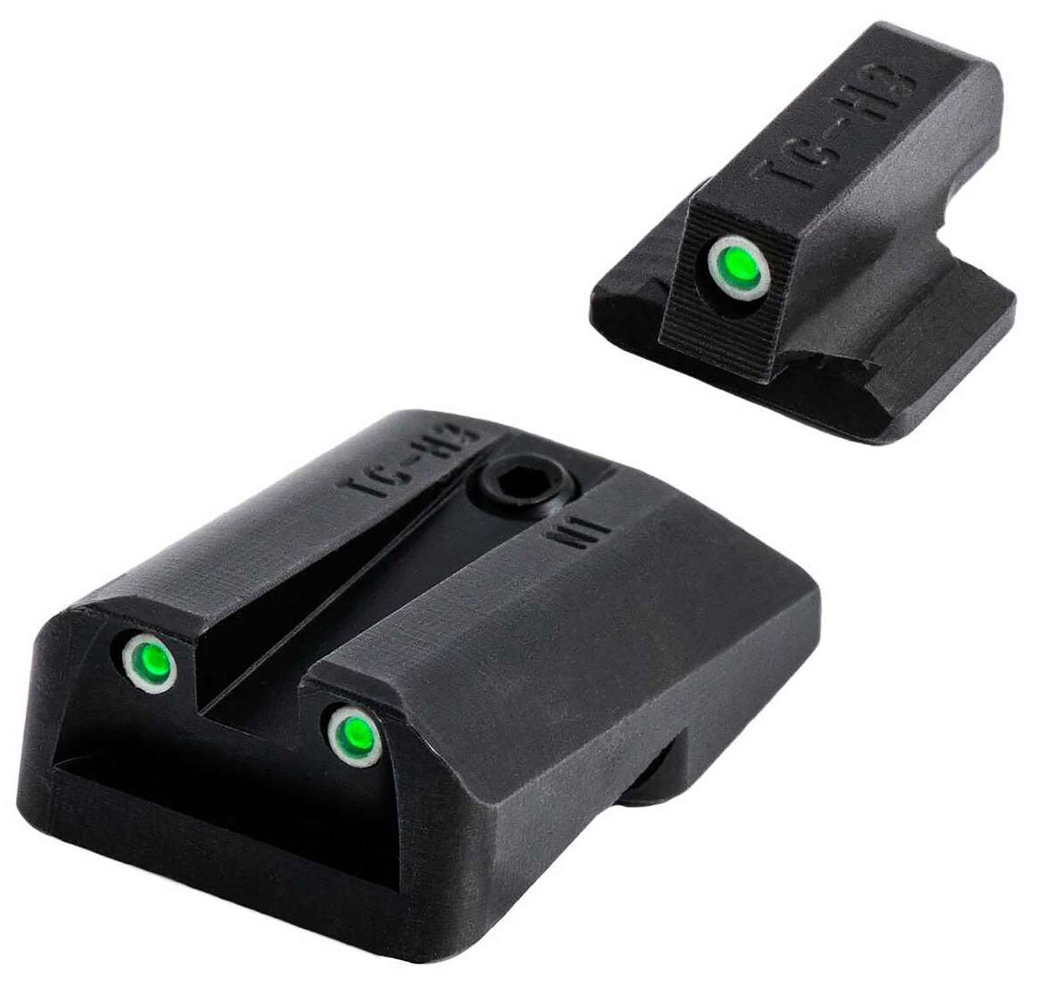 Truglo Tritium Pro Night Sights 1911 with Novak 270-500 Green Tritium w ...