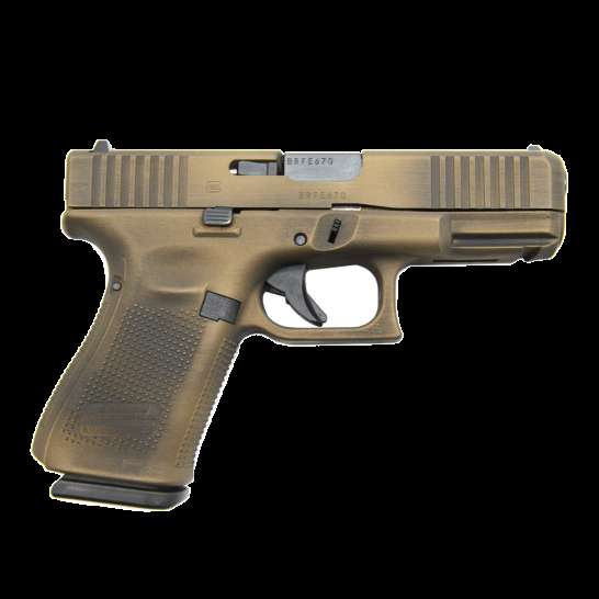 GLOCK 19 G19 GEN 5 HGA 9MM 4.0 IN BBL FS 5LB 3 15RD MAG CERAKOTE BATTLEWORNW FDE FRAME AND SLIDE - Glock