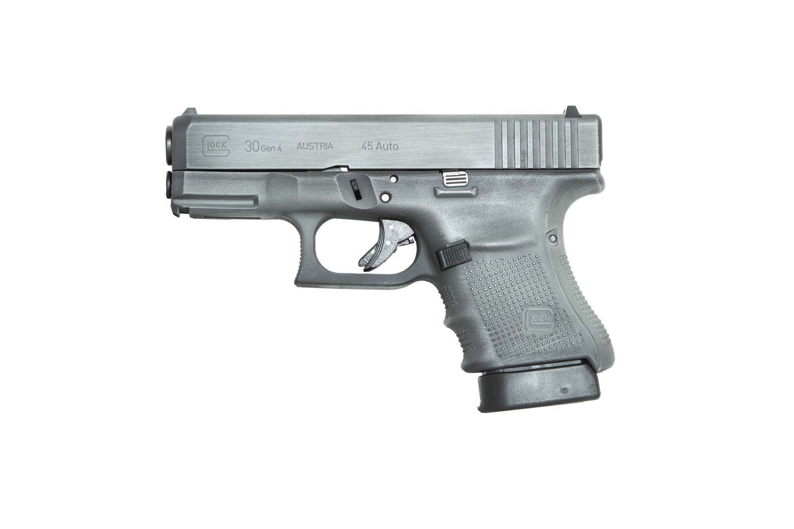 GLOCK 30 G30 GEN 4 HGA 45 AUTO 3.8 IN BBL FS 5LB 3 10RD MAGS CERAKOTE GRAY BATTLEWORN FRAME/SLIDE - Glock