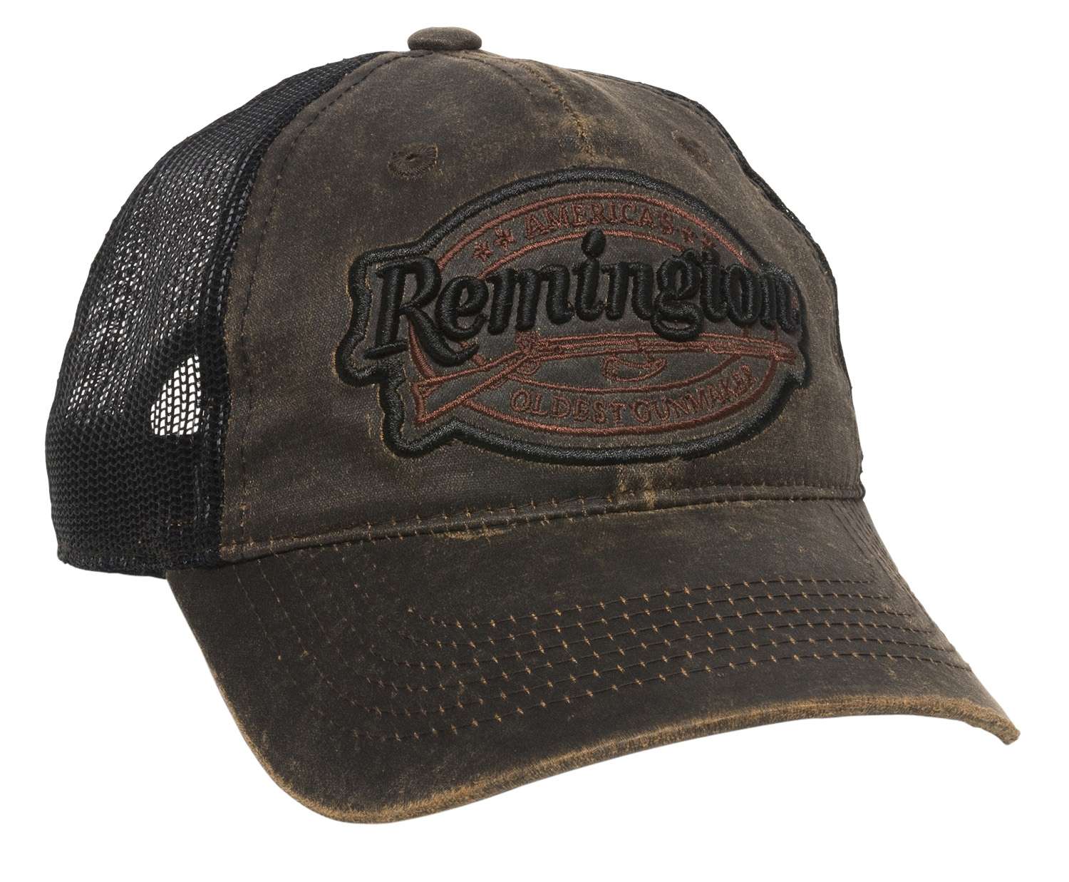 Outdoor Cap RM17A Remington Cap Cotton Black/Brown Unstructured OSFA - Outdoor Cap