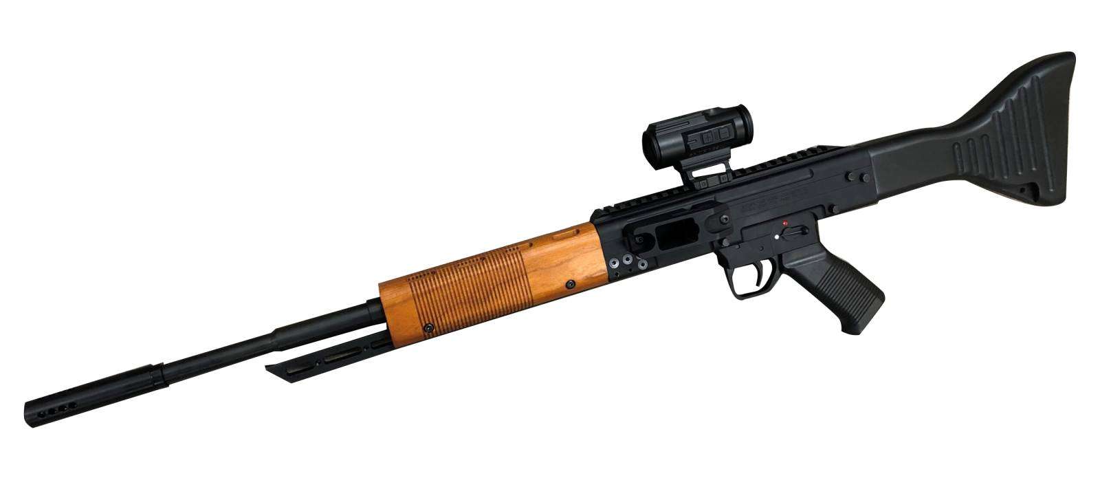 Global Defense GDFG9STD9 FG-9 9mm Luger 17", Black, Wood Stock & Grip-img-0