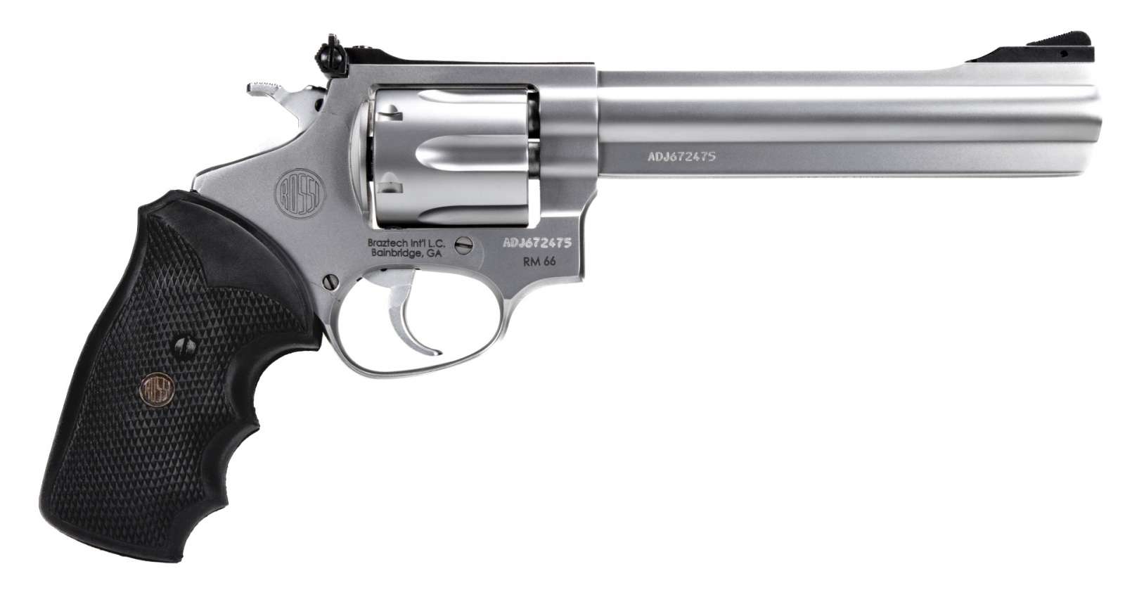 Rossi RM66 Revolver - Stainless | .357 Mag | 6" Barrel | 6rd | Rubber grip-img-0