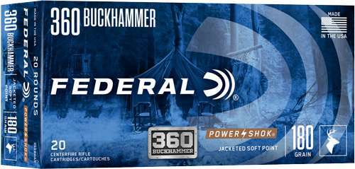 Federal 360BHAS Power-Shok Buckhammer 360 Buckhammer 180 gr 20 Per Box/ 10-img-0