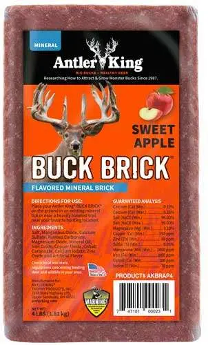 ANTLER KING SWEET APPLE BUCK BRICK MINERAL 4# - Antler King