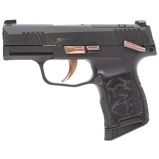 Sig Sauer P365 Rose Handgun .380 Auto 10Rd Magazines (2) 3.1" Barrel Black-img-0