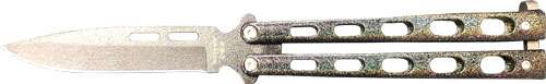 BEAR & SON BUTTERFLY KNIFE 2.38" GALAXY PWDR COAT SPR PNT - 