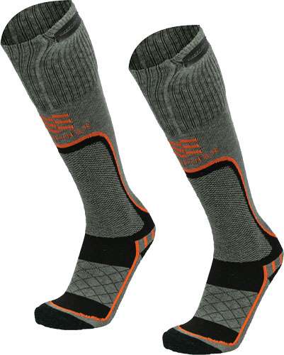 MOBILE WARMING MEN'S PREMIUM 2.0 MERINO HTD SOCKS GRAY XLRG - 