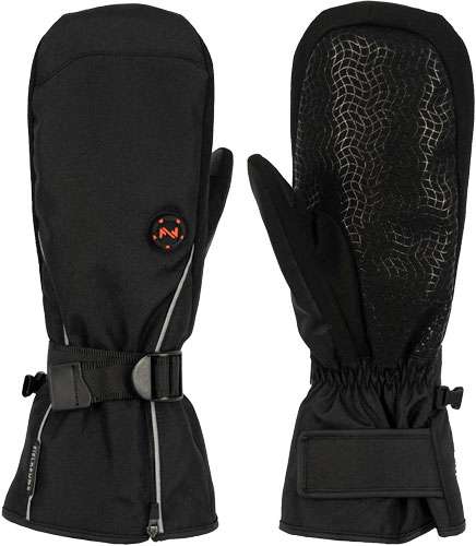 MOBILE WARMING UNISEX STORM HEATED MITTEN BLACK LARGE - 