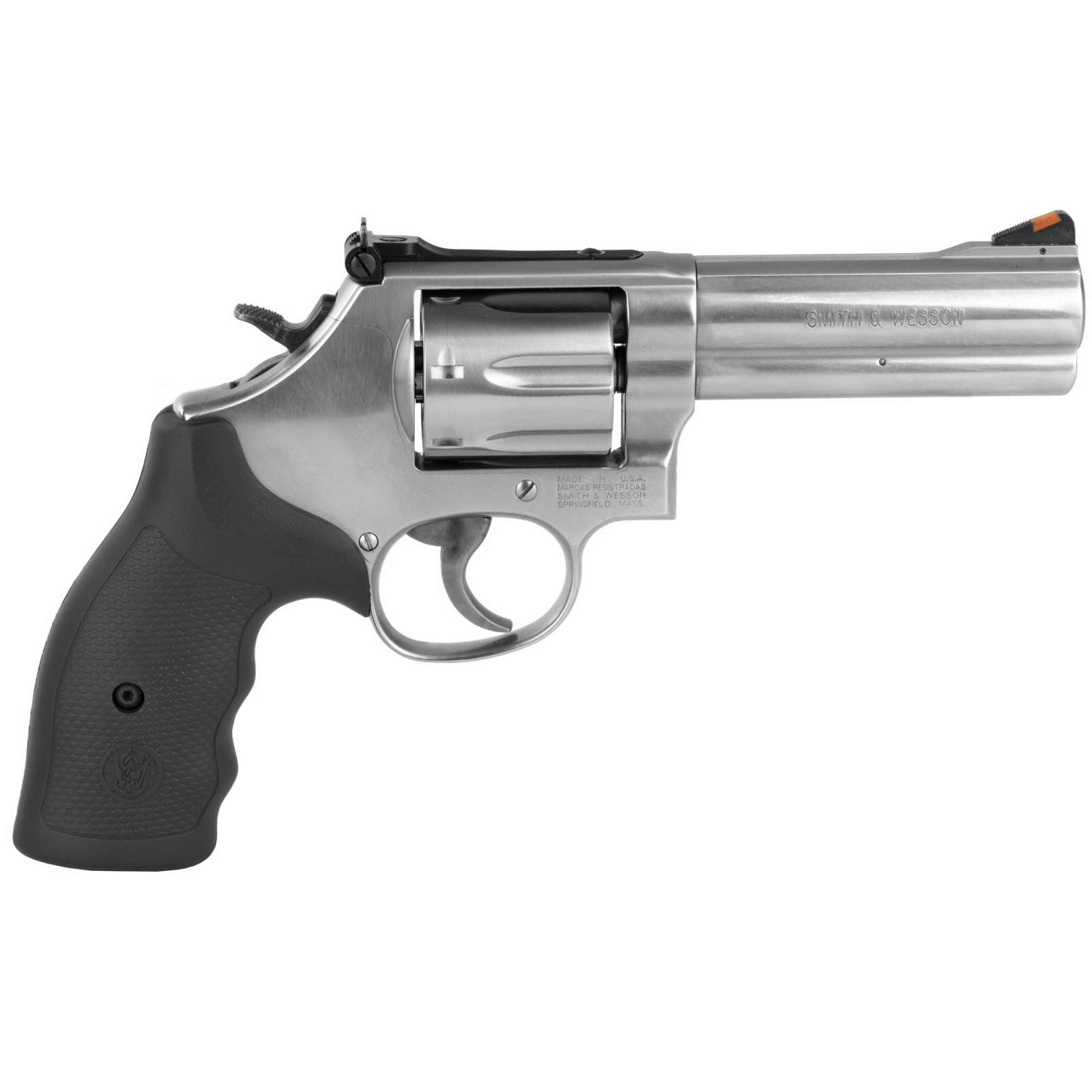 Smith & Wesson 164194 686 Plus 357 Mag 7 Round 4" Stainless Steel Black Pol-img-0