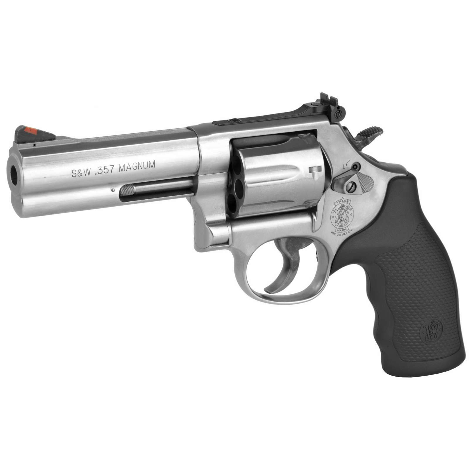 Smith & Wesson 164194 686 Plus 357 Mag 7 Round 4" Stainless Steel Black Pol-img-1