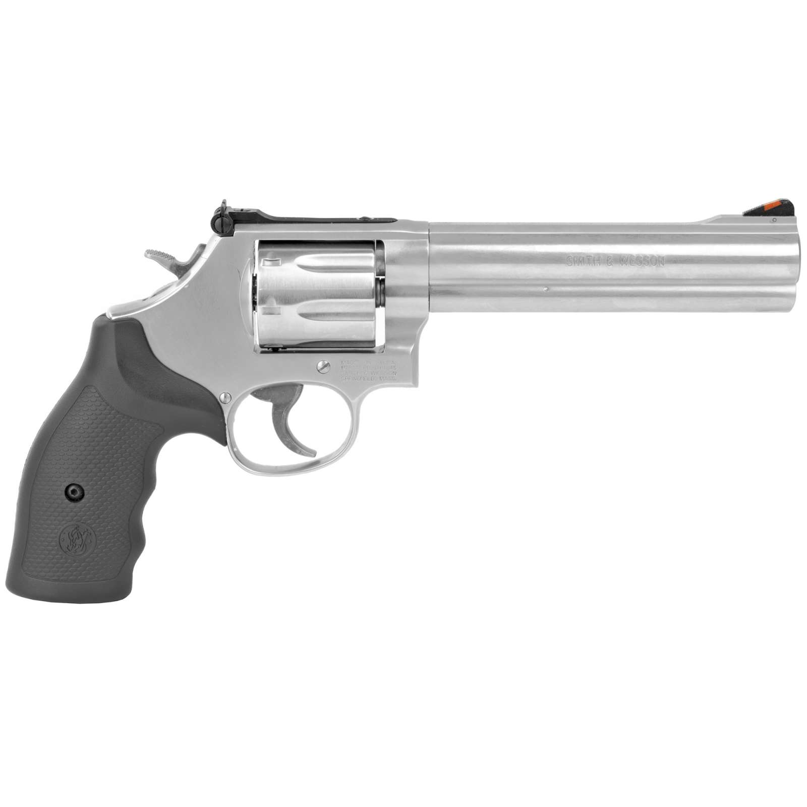 Smith & Wesson 164198 686 Plus 357 Mag 7 Round 6" Stainless Steel Black Pol-img-0