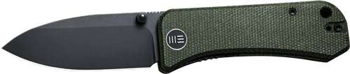 WE KNIFE BANTER 2.9" GREEN MICARTA/BLACK STNWASH S35VN - 