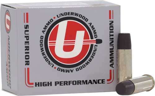 UNDERWOOD 44 REM MAG +P+ 340GR 20RD 10BX/CS LEAD FLAT NOSE - 