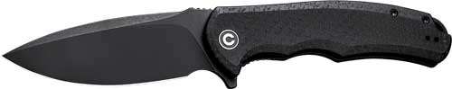 CIVIVI KNIFE PRAXIS 3.75" BLK COARSE MICARTA/BLK STONEWASHED - 