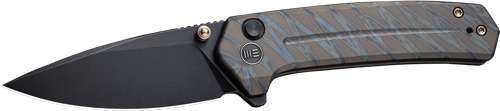 WE KNIFE CULEX 2.9" TIGER STRP FLAMED TITANIUM/BLK STNWASH - 