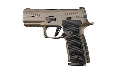 Sig Sauer P320 AXG - Palmswell Panels and MSH - Piranha - G10 SOLID BLACK - Hogue