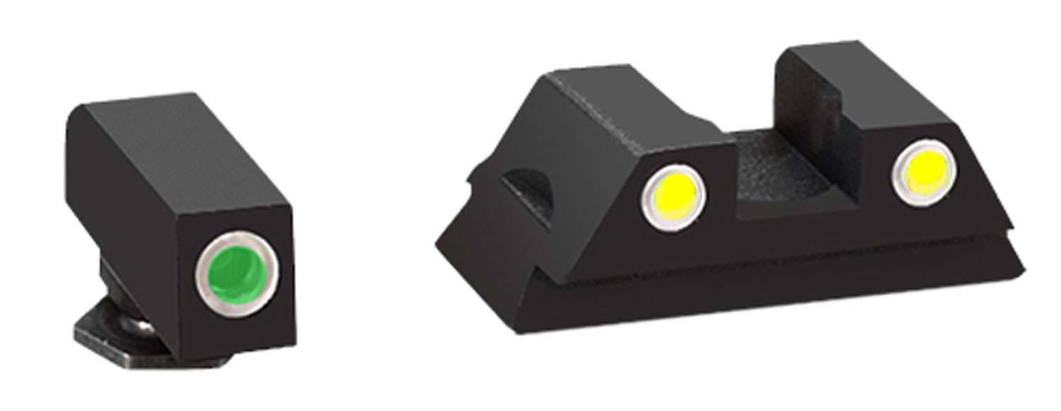 AmeriGlo GL431 Classic 3 Dot Night Sight Fits Glock 42/43 Tritium Green ...