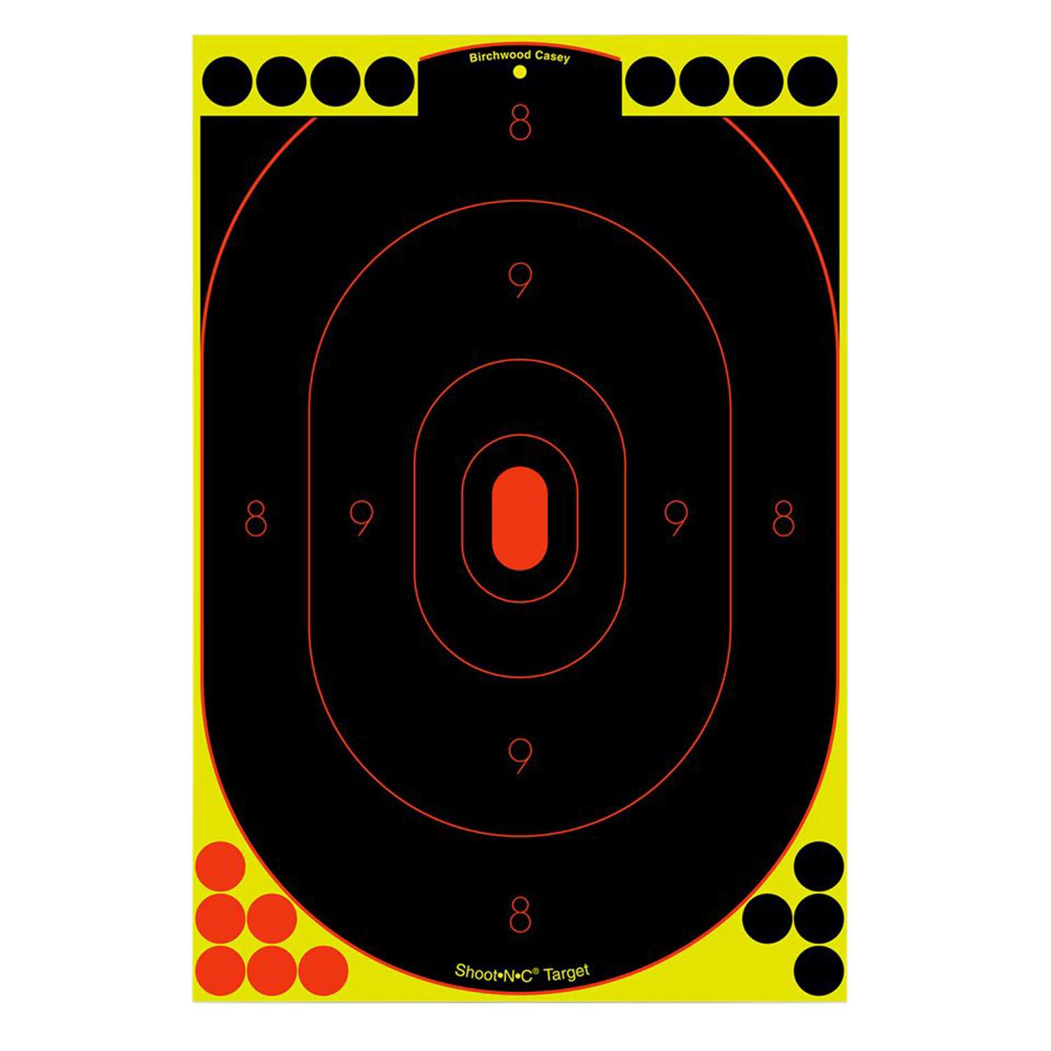 34617 Birchwood Casey Shoot N C Silhouette 12x18 Adhesive Targets With Repair for sale online 