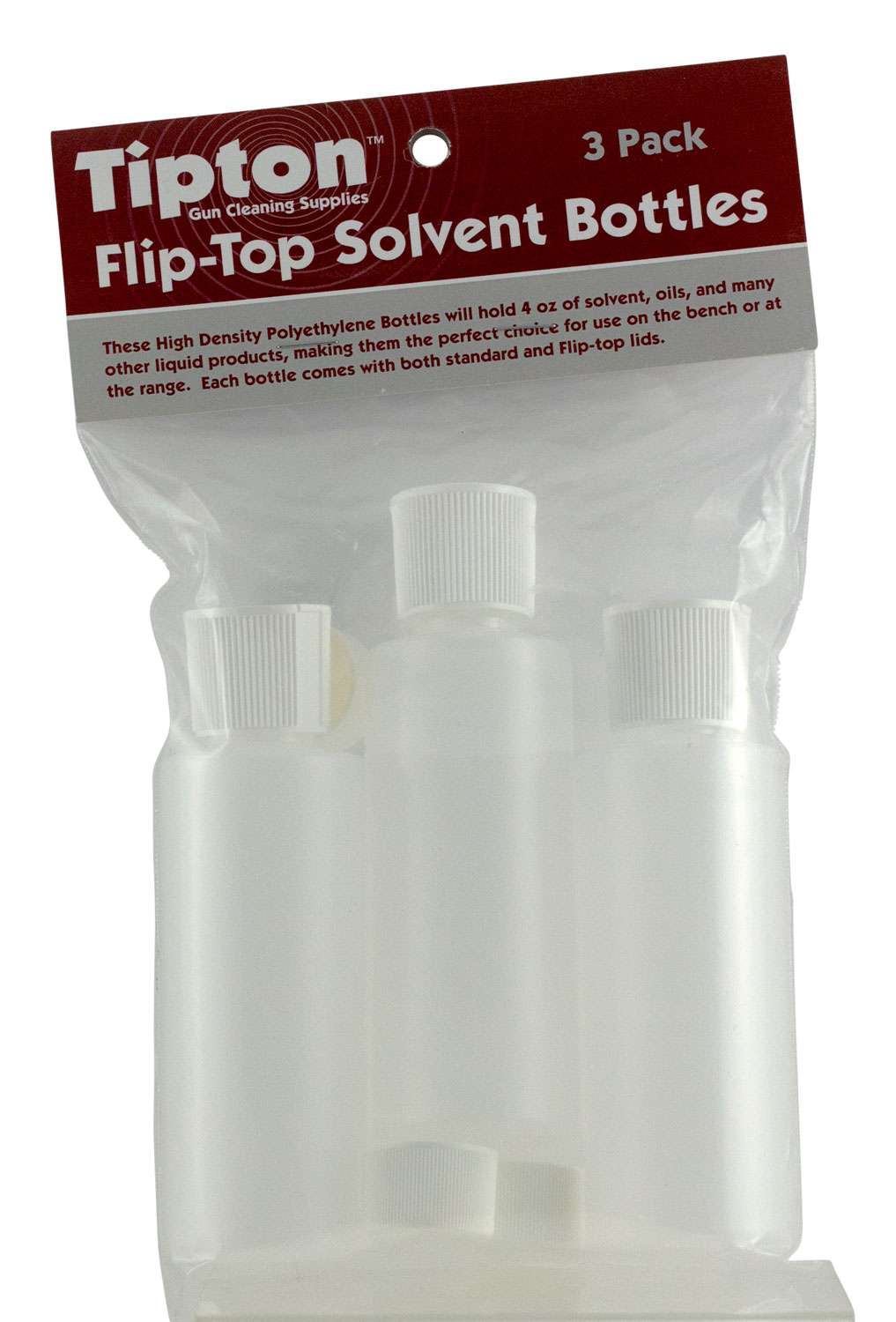 Tipton 197624 Flip Top Solvent Bottles 4 oz 3 Pack | Point Blank Range