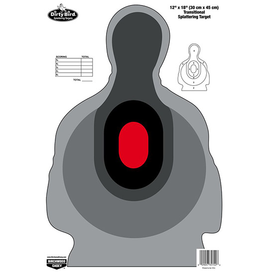 Birchwood Casey Dirty Bird 12"x18" Transitional Silhouette Target 8 Pack - Birchwood Casey