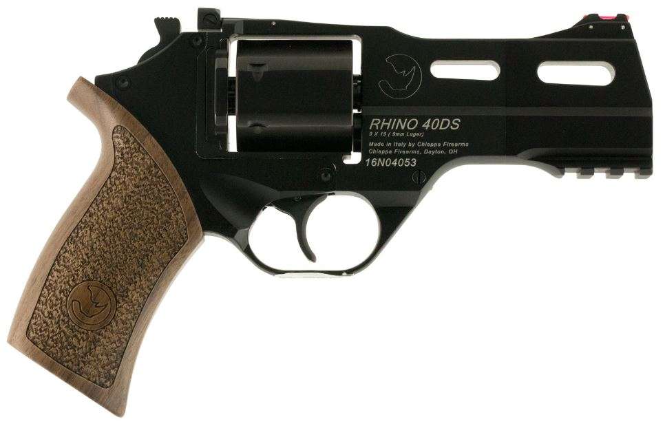 Chiappa Firearms 340165 Rhino 40DS 9mm Luger 4" 6 Round Black Walnut