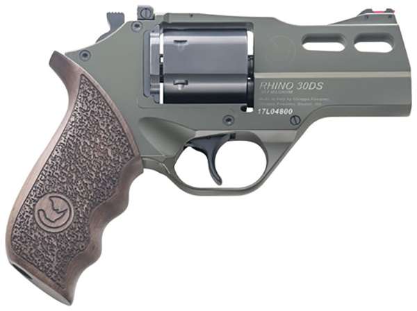 Chiappa Firearms 340285 Rhino 30DS 357 Mag 6 Round 3" OD Green Walnut Grip-img-0