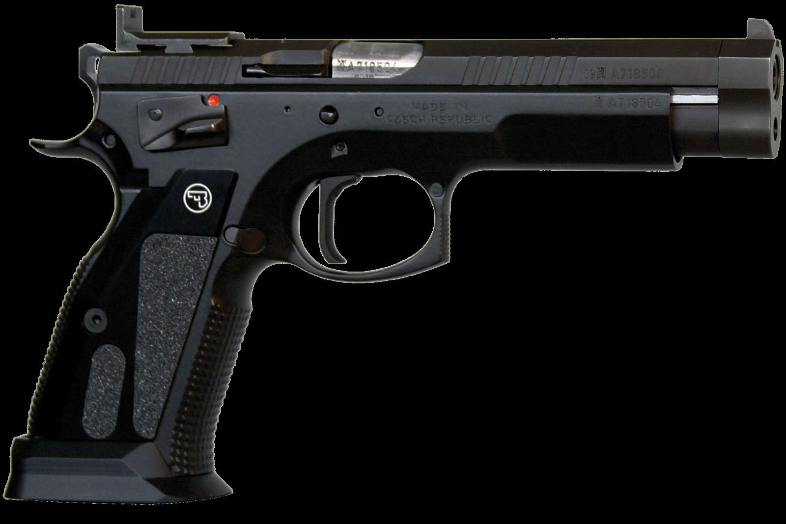 CZ 91174 CZ 75 TS Czechmate 9mm Luger 5.23" 20+1 & 26+1 Black Aluminum-img-0