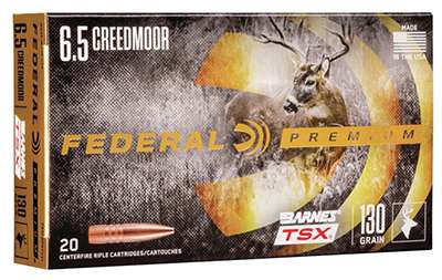 6.5 Creedmoor Ammo Federal 130 Grain Barnes Triple-Shock Ammo-img-1