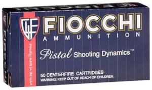 Fiocchi 9X21 Shooting Dynamics  9x21mm IMI 123 gr Full Metal Jacket Truncated-Cone 50 Bx/ 20 Cs