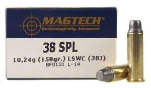 Magtech 38J Range/Training  38 Special 158 gr Lead Semi Wadcutter (LSWC) 50 Bx/ 20 Cs