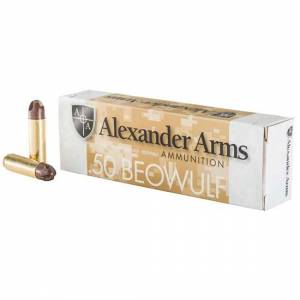 Alexander Arms AB200ARXBX Rifle Ammo  50 Beowulf 200 gr ARX Polymer Tip 20 Bx/ 10 Cs