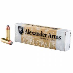 Alexander Arms AB400FPBOX Rifle Ammo  50 Beowulf 400 gr Flat Point (FP) 20 Bx/ 10 Cs