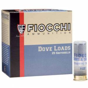 FIOCCHI DOVE&QUAIL AMO 20GA 2.75 IN 7/8 OZ #7.5 1210FPS 25-RD ( 10 BOXES PER CASE )