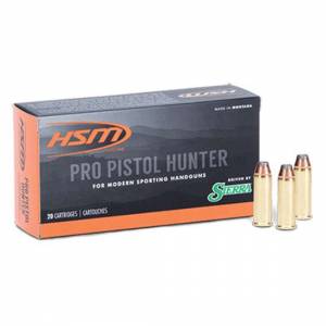 HSM 500SW9N Pro Pistol  500 S&W Mag 400 gr Jacketed Soft Point 20 Bx/ 20 Cs